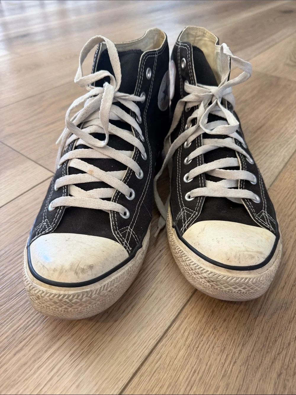 Men’s Converse Chuck Taylor All Star Black High Top Sneakers Size 12 - Picture 3 of 5